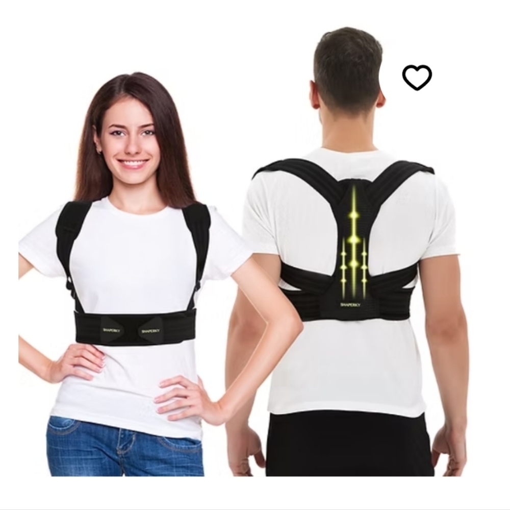 Black Posture Corrector Brace